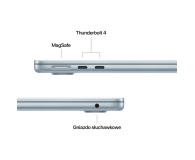 APPLE MacBook Air 13'' M4 10/8/16GB/256GB - Sky Blue - 1322279 - zdjęcie 7